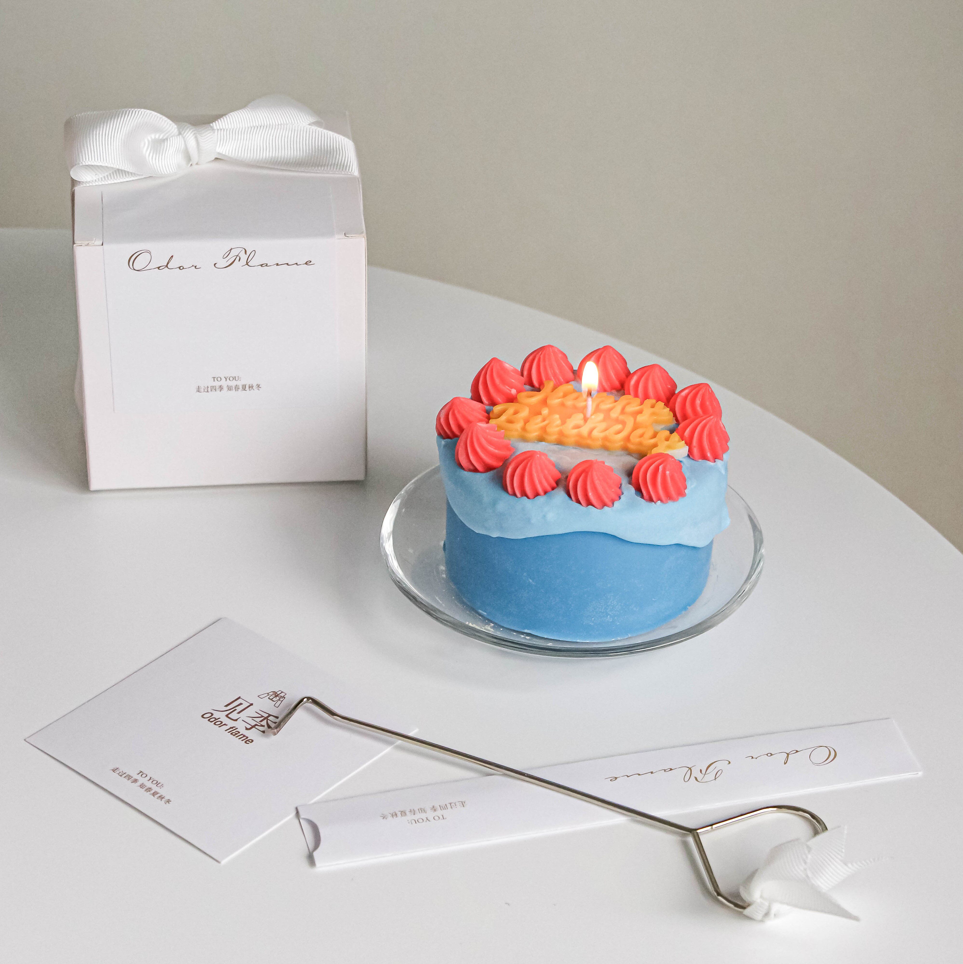 odorflame蛋糕香薰蜡烛ins生日小众高级礼物创意香薰蜡烛
