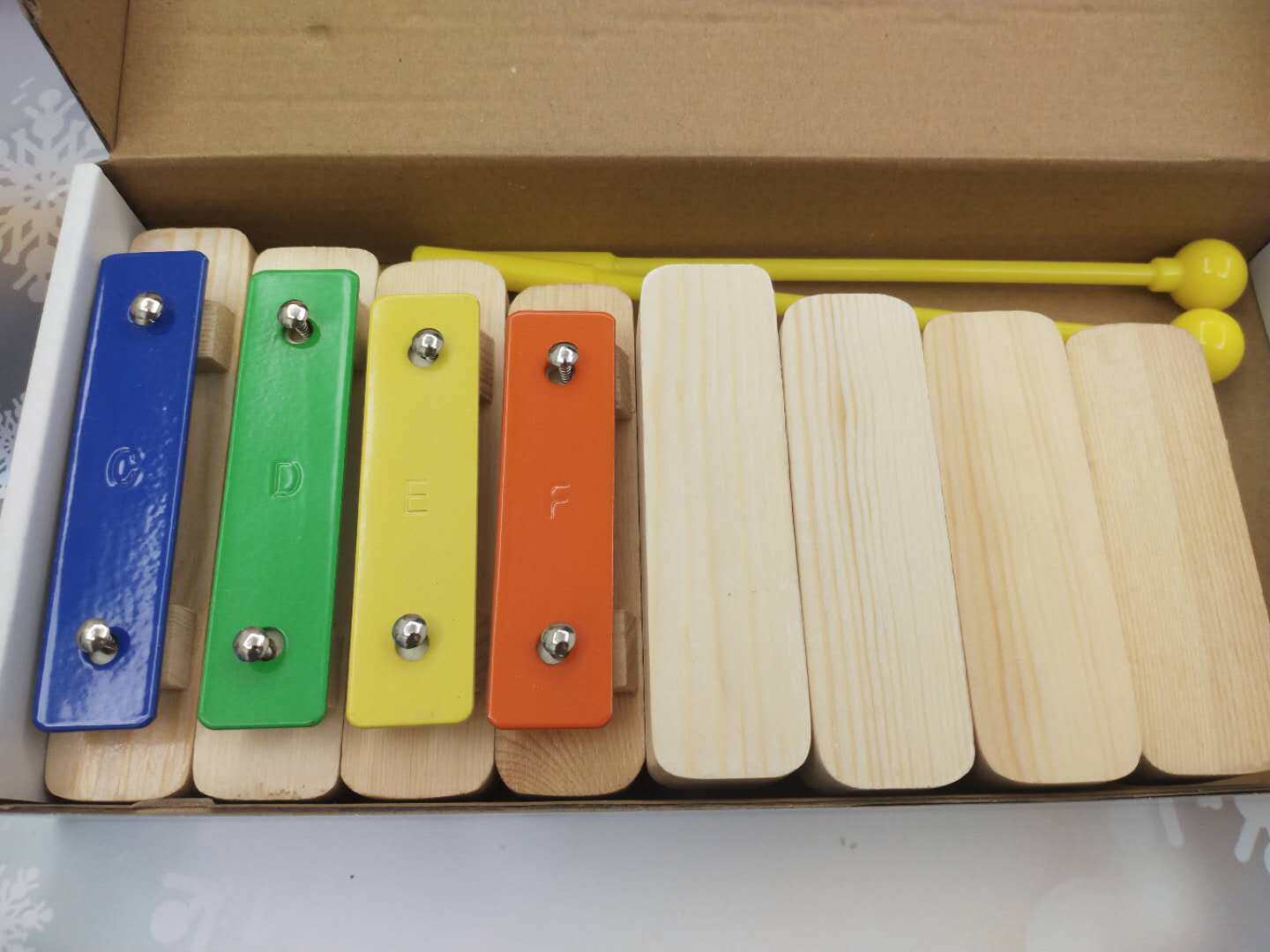 包邮奥尔夫打击乐器音块铝板八音彩色音音学校教具儿童击打乐器