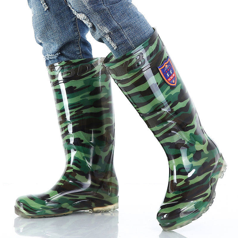 耐酸碱洗车水耐磨新款雨靴雨鞋工地保暖劳工雨鞋