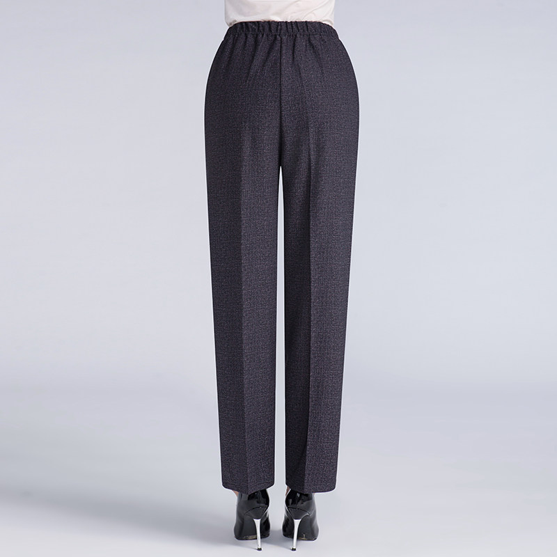 中年女装妈妈裤子子女高腰春秋秋季外穿宽松休闲裤