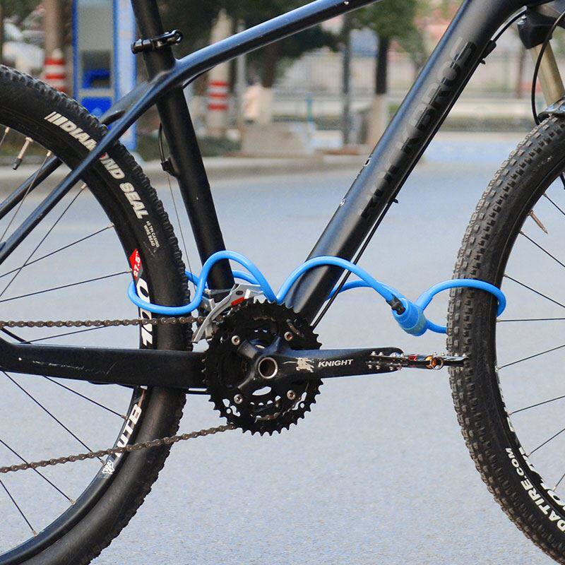 车锁自行自行车山地车链链条公路钢丝锁美美利达自行车锁