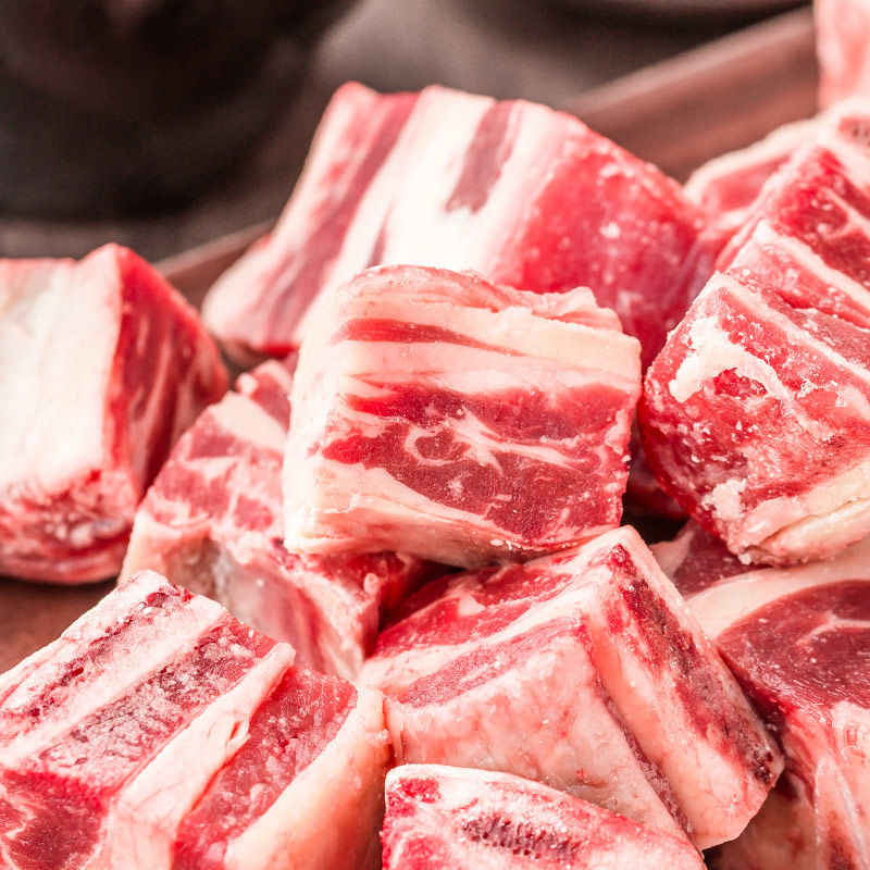 恒都带骨牛肋排1kg 牛肉 带骨牛肉 恒都牛肉