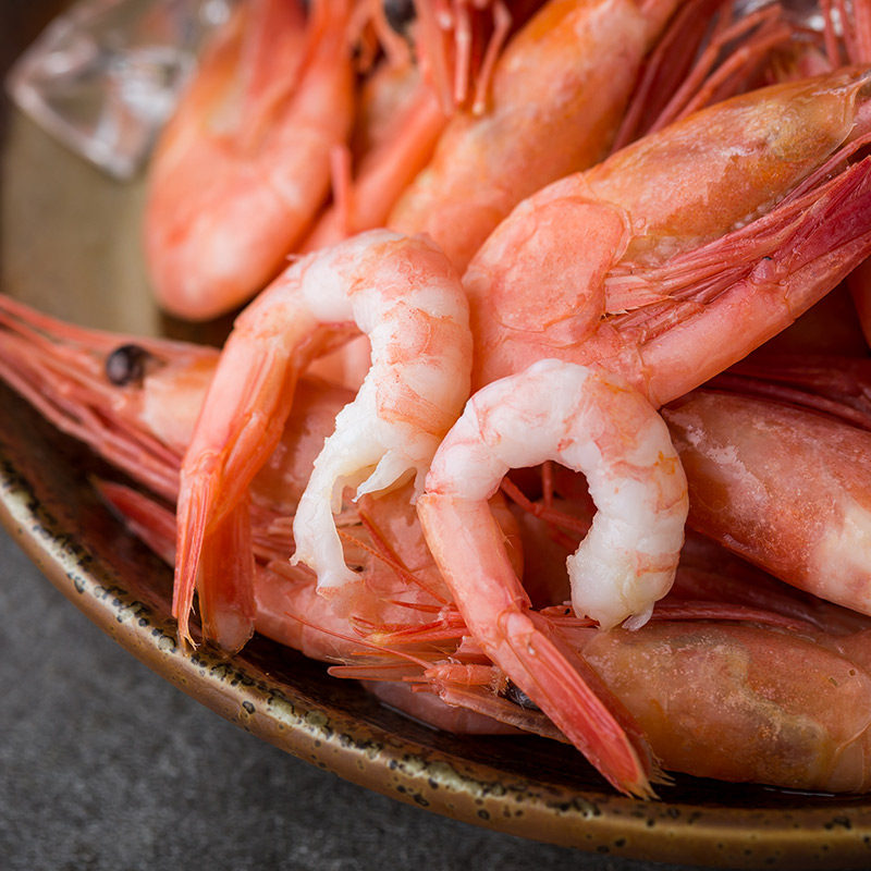 原膳加拿大北极甜虾熟冻(120 /kg)500g 冻虾大虾 海鲜水产 火锅