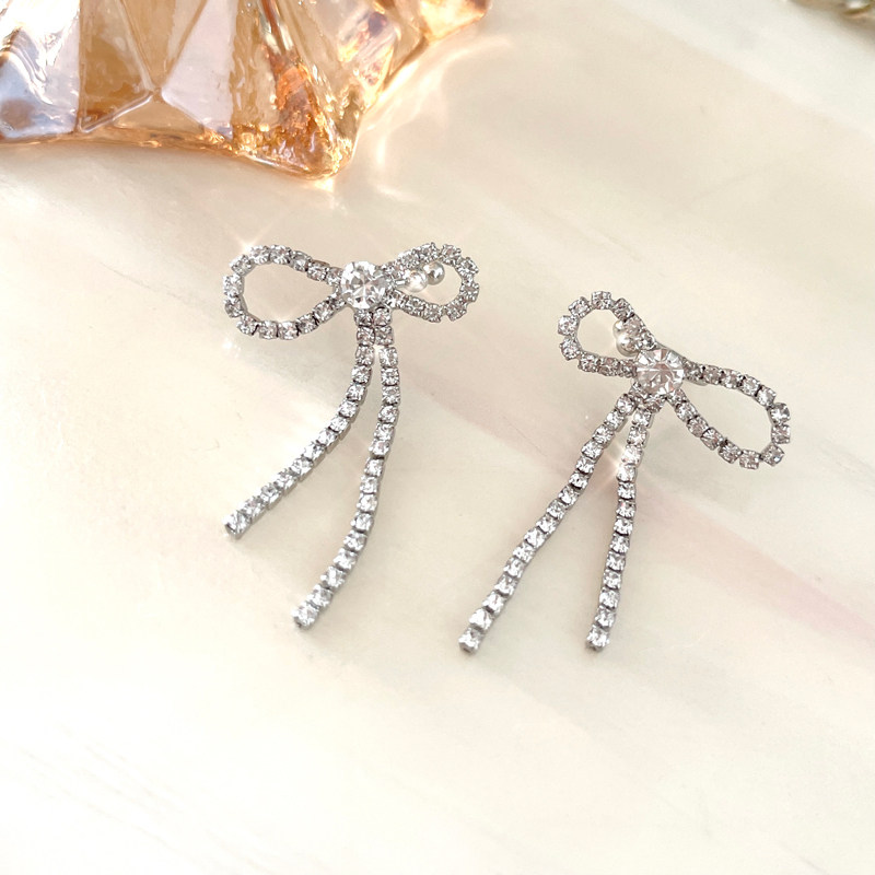 杨凯雯同款蝴蝶结耳骨夹女心动信号耳夹仙气超仙耳夹