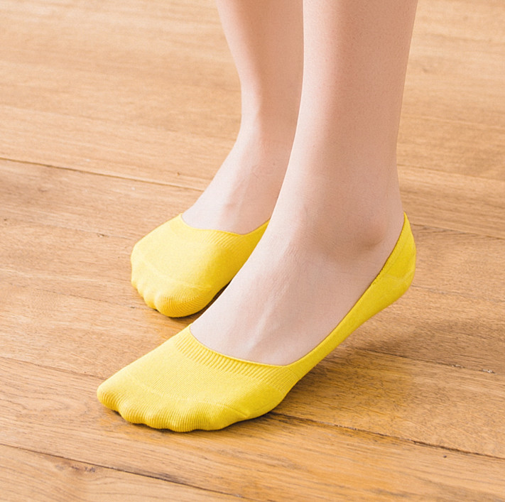 黄袜子结婚棉黄色袜子婚庆短袜隐形中筒男女情侣棉袜脚踩黄金