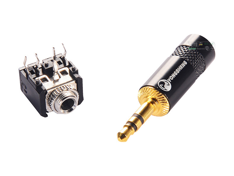 插座接口优质35mm耳机双声声道音频立体声底座连接器