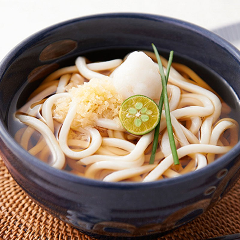 日式料理雅食佳乌冬面赞岐乌冬酱油味带汤料面条