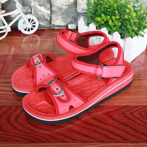 正品女士晶安泡沫凉鞋学生魔术贴鞋防水松糕时装凉鞋