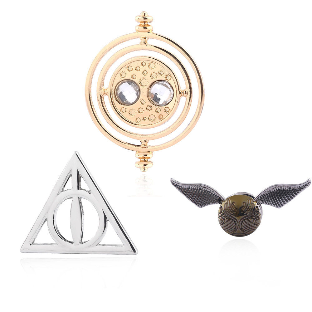 哈利波特系列胸针死亡圣器金色飞贼卡通卡通人人物钥匙扣