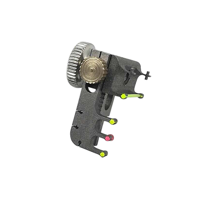 弹弓瞄具钛合金瞄具 扁皮弓光纤瞄点 惊魂弹弓十字光纤瞄具