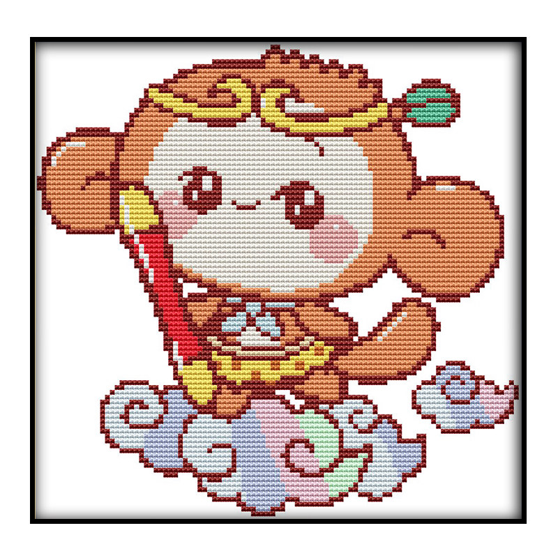 卡通孙悟空十字绣生肖猴子紧箍咒可爱小幅2022新款十字绣套件