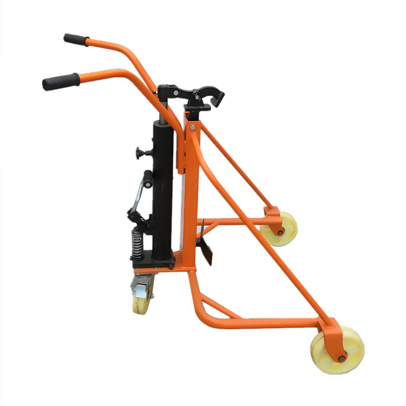 油桶手动液压搬运移动手推塑料两用脚踏升高叉车