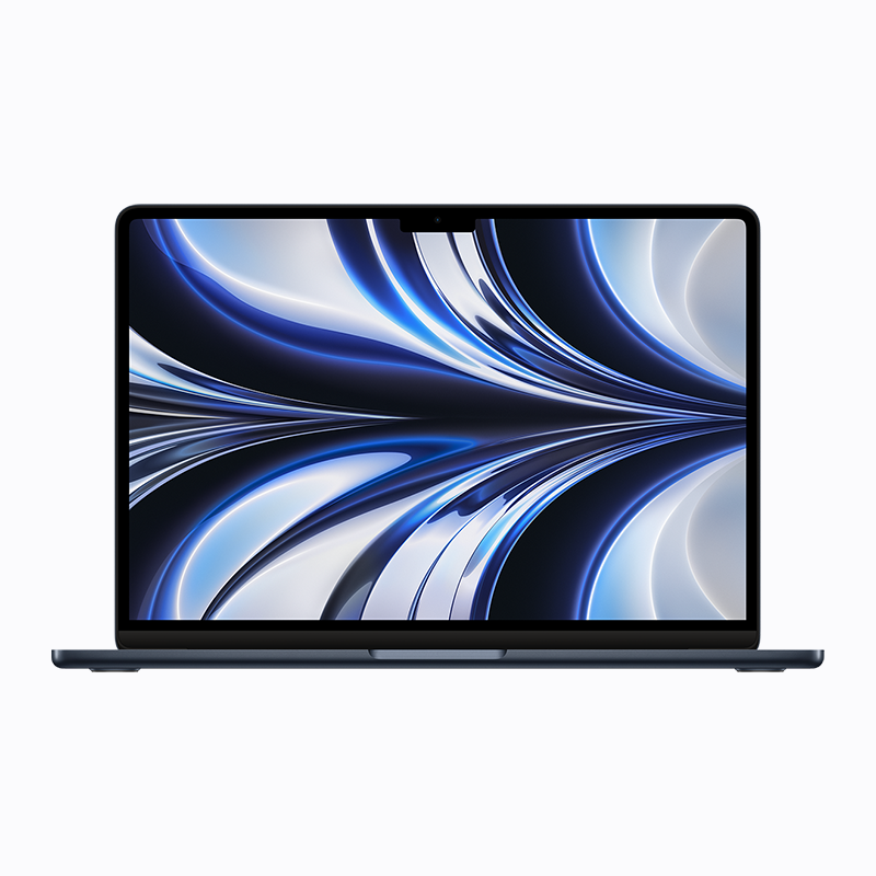 爱打扮(www.idaban.cn)，Apple/苹果 MacBook Air Apple M2 芯片 8 核中央处理器 8 核图形处理器 8GB 统一内存 256GB 固态硬盘