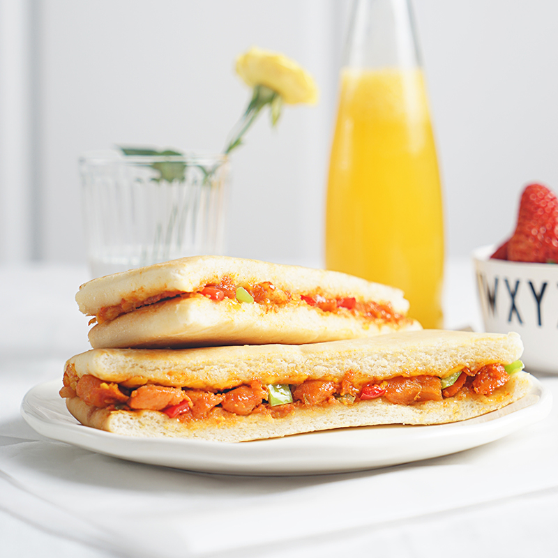 【专区299-150】大希地闻鸡起舞鸡肉汉堡早餐汉堡帕尼尼100g*3袋