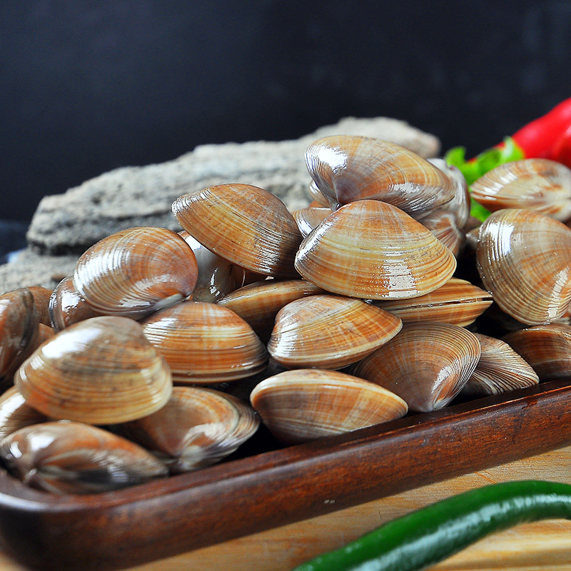 大黄鲜活无沙生鲜海鲜蛤蜊花甲2斤装花蛤嘎贝类制品