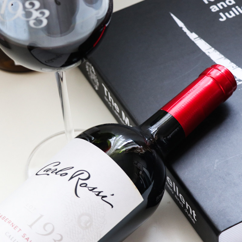 美国加州乐事红葡萄酒红酒carlo rossi lot1933赤霞珠干红750ml