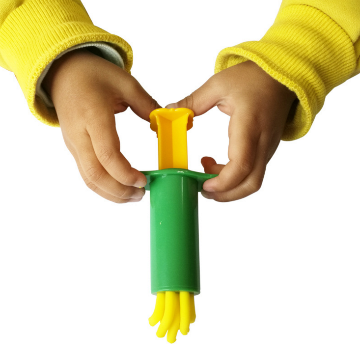 橡皮泥针筒模具套装七色花幼儿幼儿园园美劳教教具手工制作工具