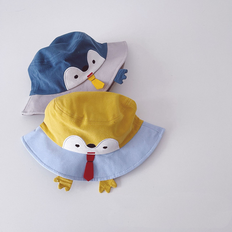 秋季新款儿童卡通超萌企鹅渔夫帽子可爱男女帽子