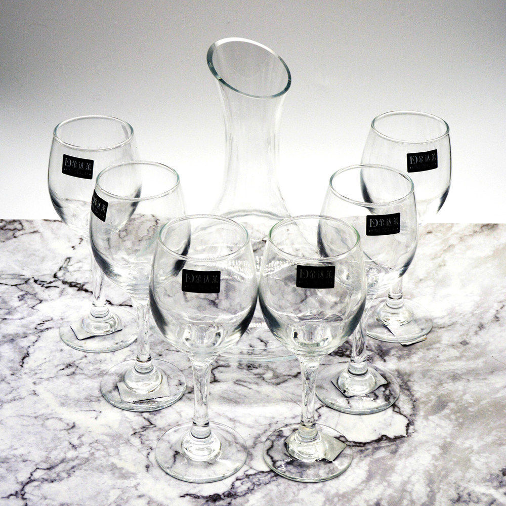 金达莱红酒杯套装家用醒酒器欧式大号小玻璃葡萄酒高脚杯创意酒具