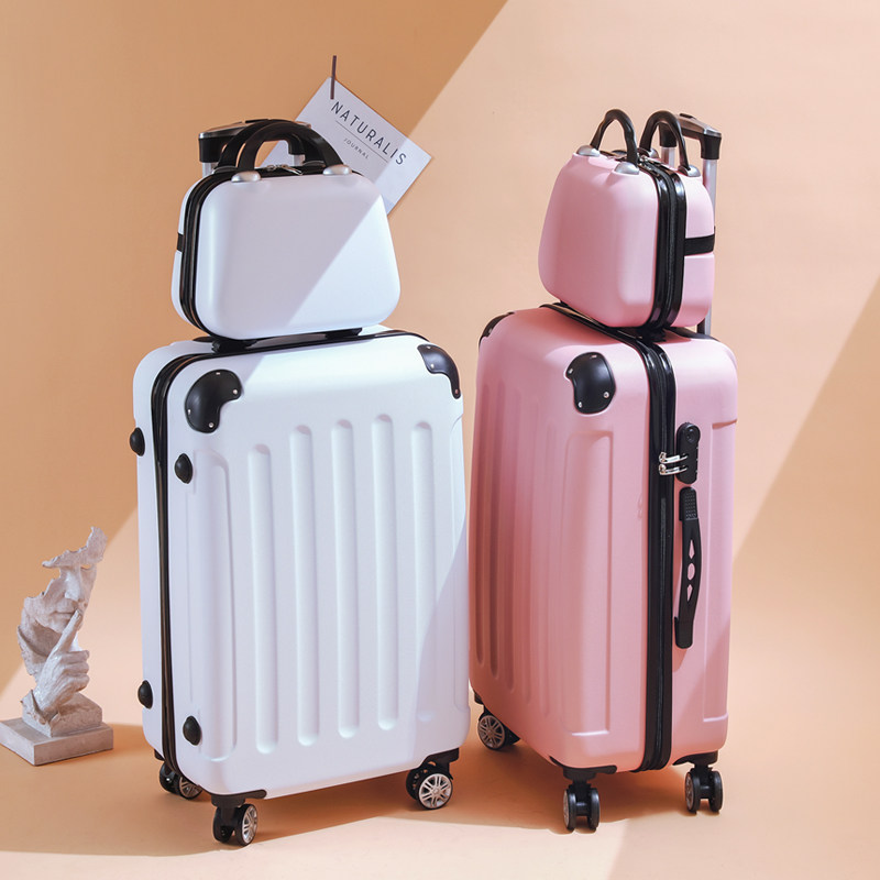 学生行李箱ins拉杆杆子母套箱新款万向旅行箱拉链旅行箱