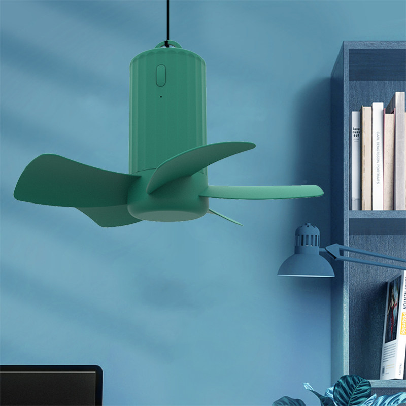 充电小吊风扇台式桌面床上蚊帐学生宿舍办公室usb风扇