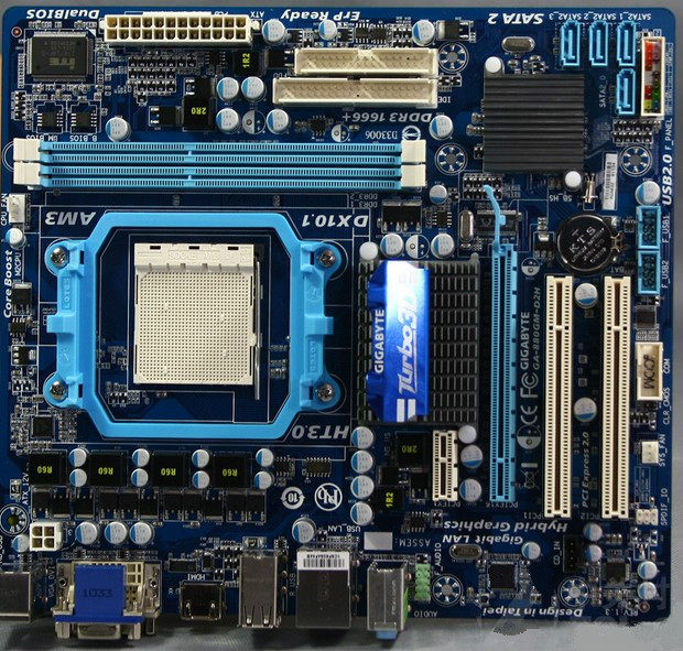 技嘉880g880gmd2h主板ddr3am3a78集成可加显卡主板