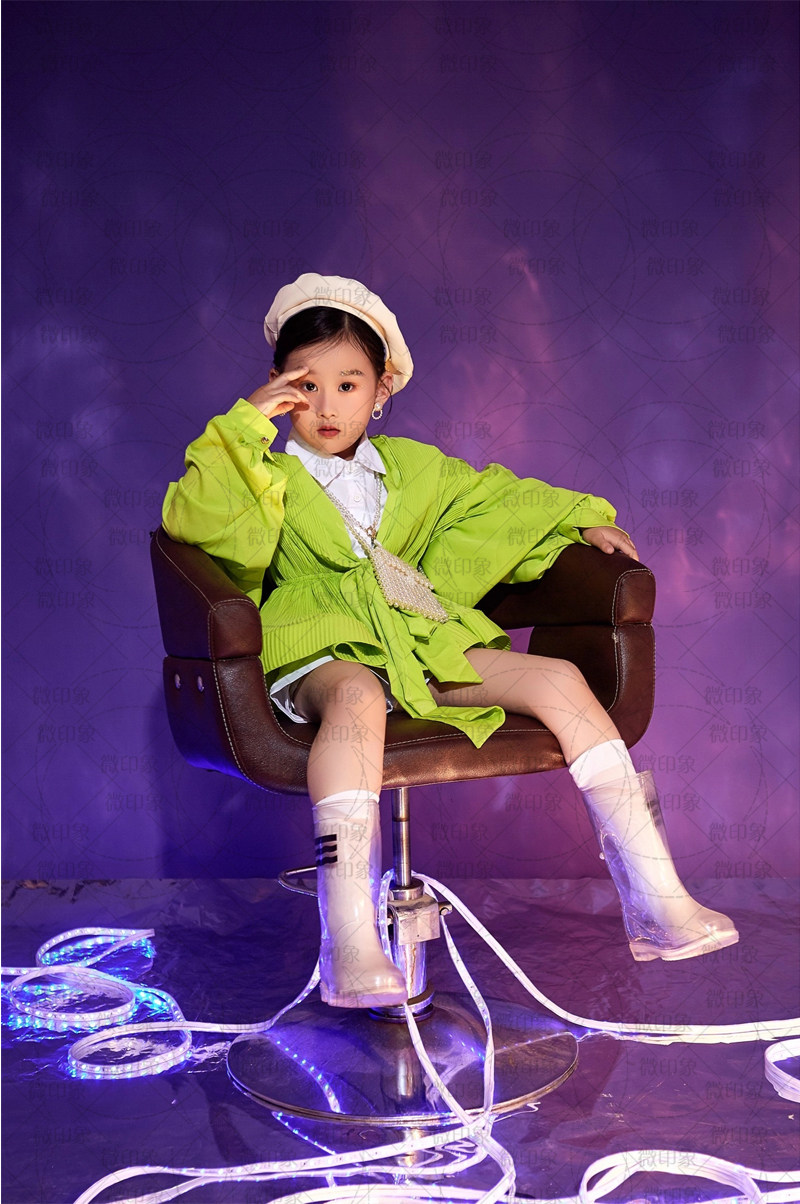 1191影楼新款潮童童女时尚模特比赛走秀演出艺术照儿童演出服