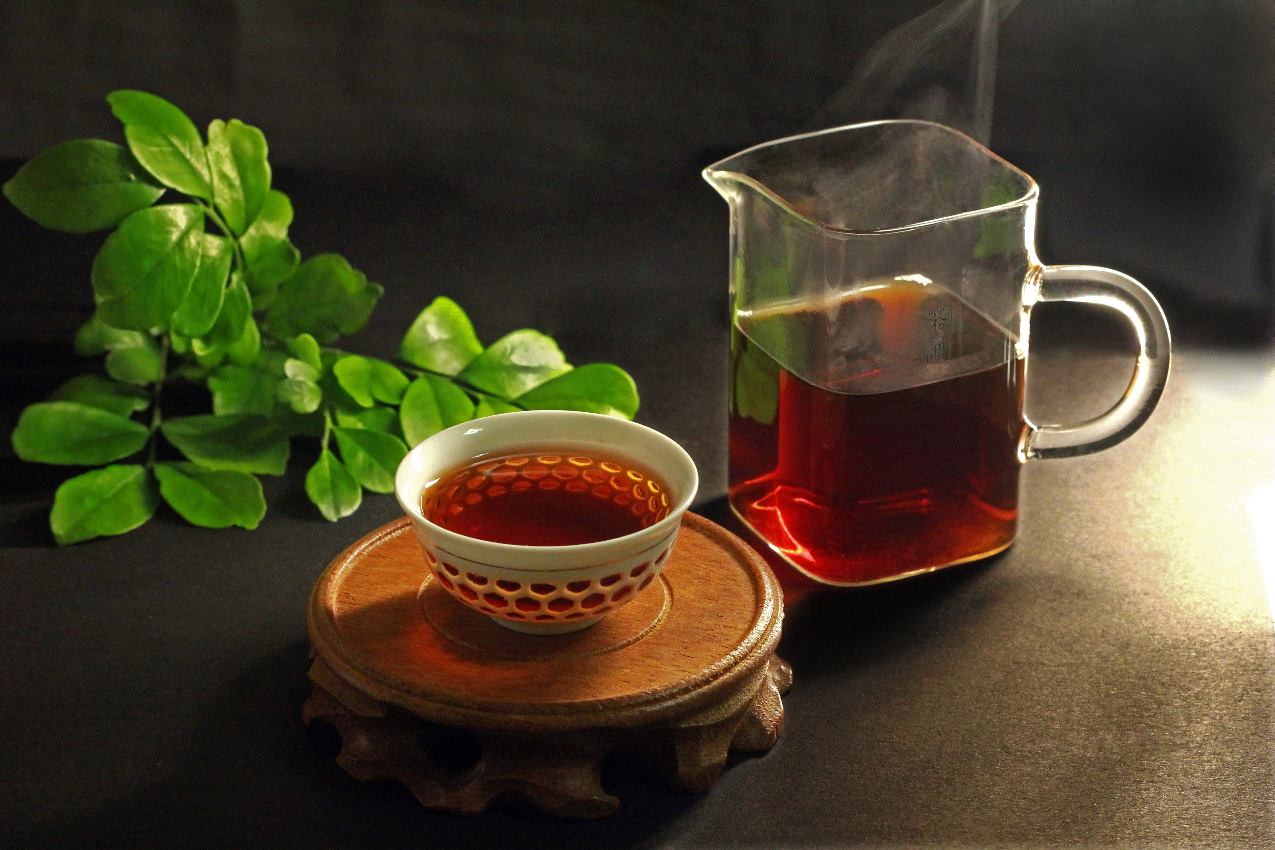 广西梧州特产六堡2007年高山槟榔350g六堡茶