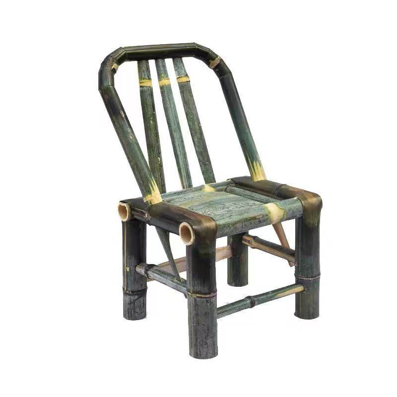 凳子竹制品竹椅复古太师椅椅子竹编乘凉休闲椅麻将竹编