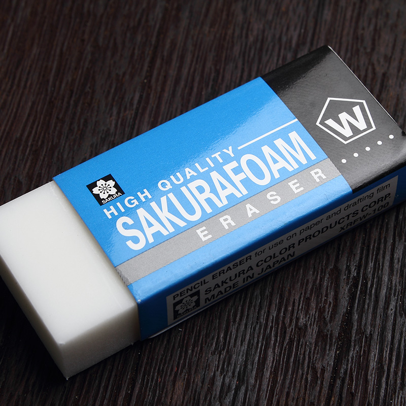 橡皮日本sakura樱花xrfw橡皮擦美术文具超净无屑橡皮