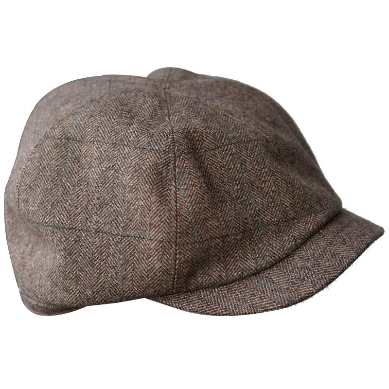 ming罗曼蒂曼蒂克老派绅士日本软呢宽松鸭舌帽秋冬帽子