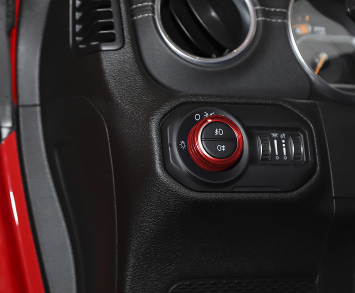 旋钮适用于jeep吉普牧马人空调大灯装饰铝合金汽车改装其他内饰