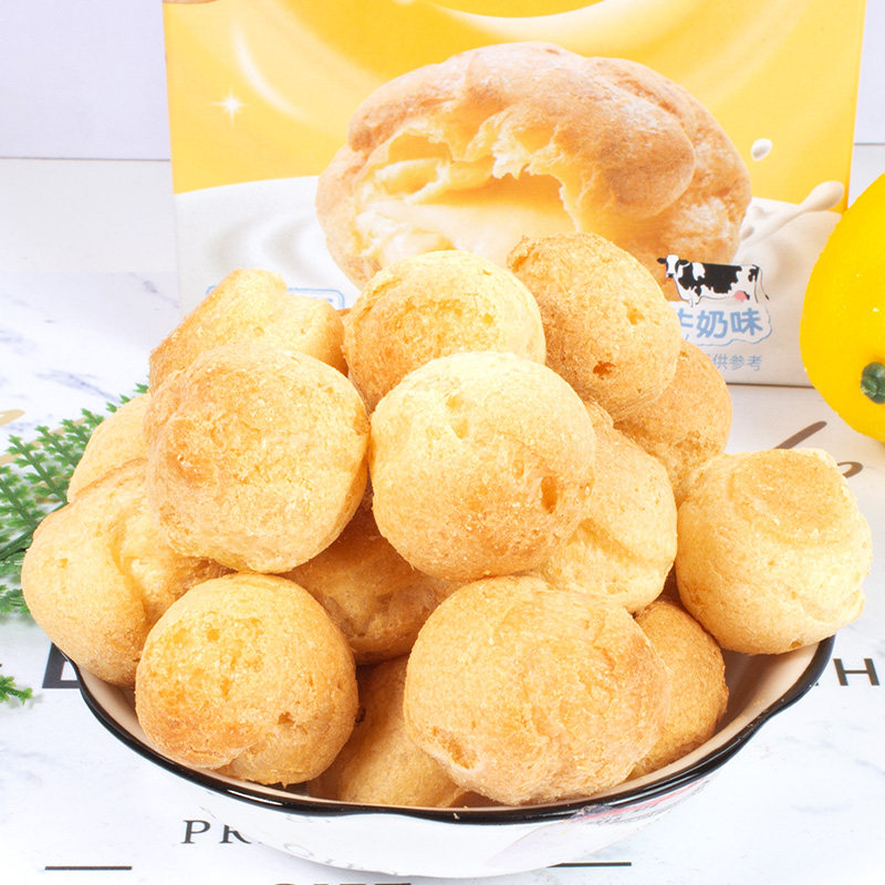 康师傅乐芙巧克力奶油泡芙草莓口味注心饼干甜品蛋圆饼干