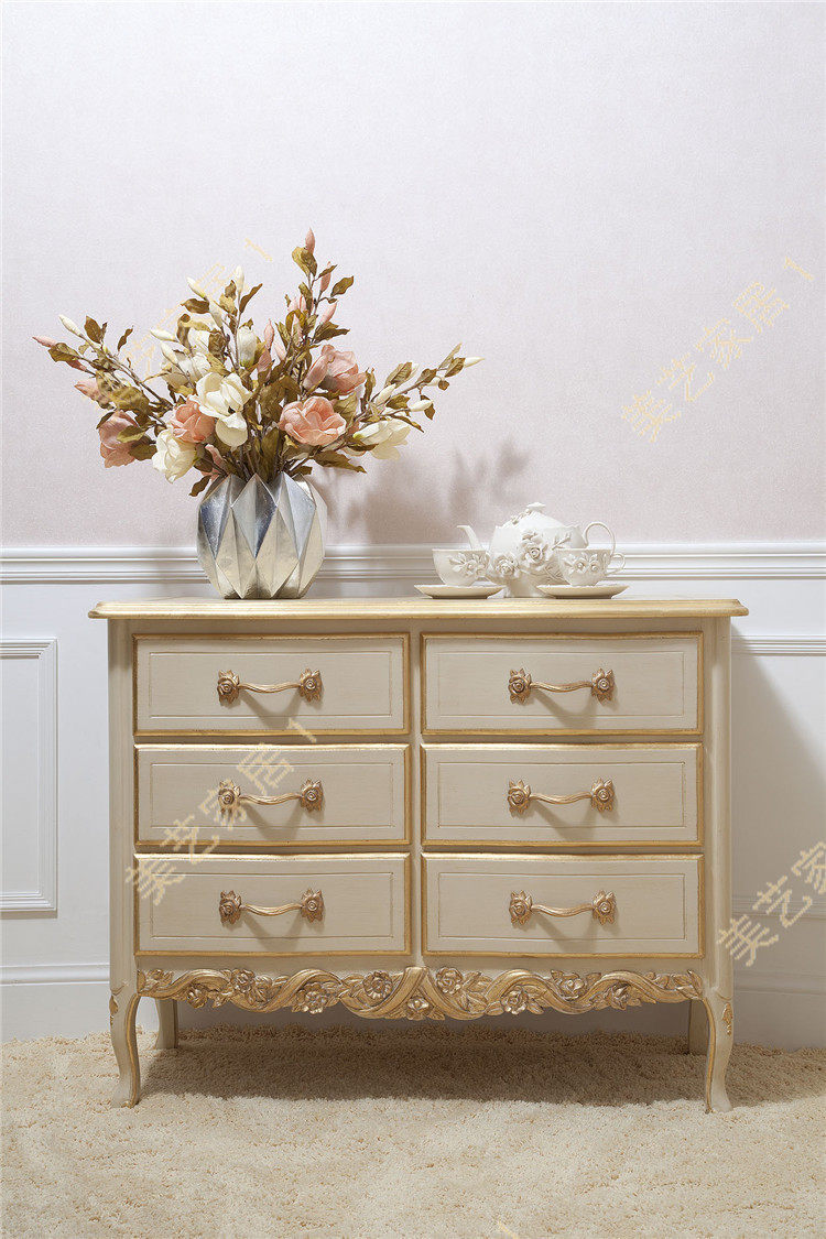欧式实木斗柜法式储物柜大容量卧室收纳抽屉柜边柜斗柜