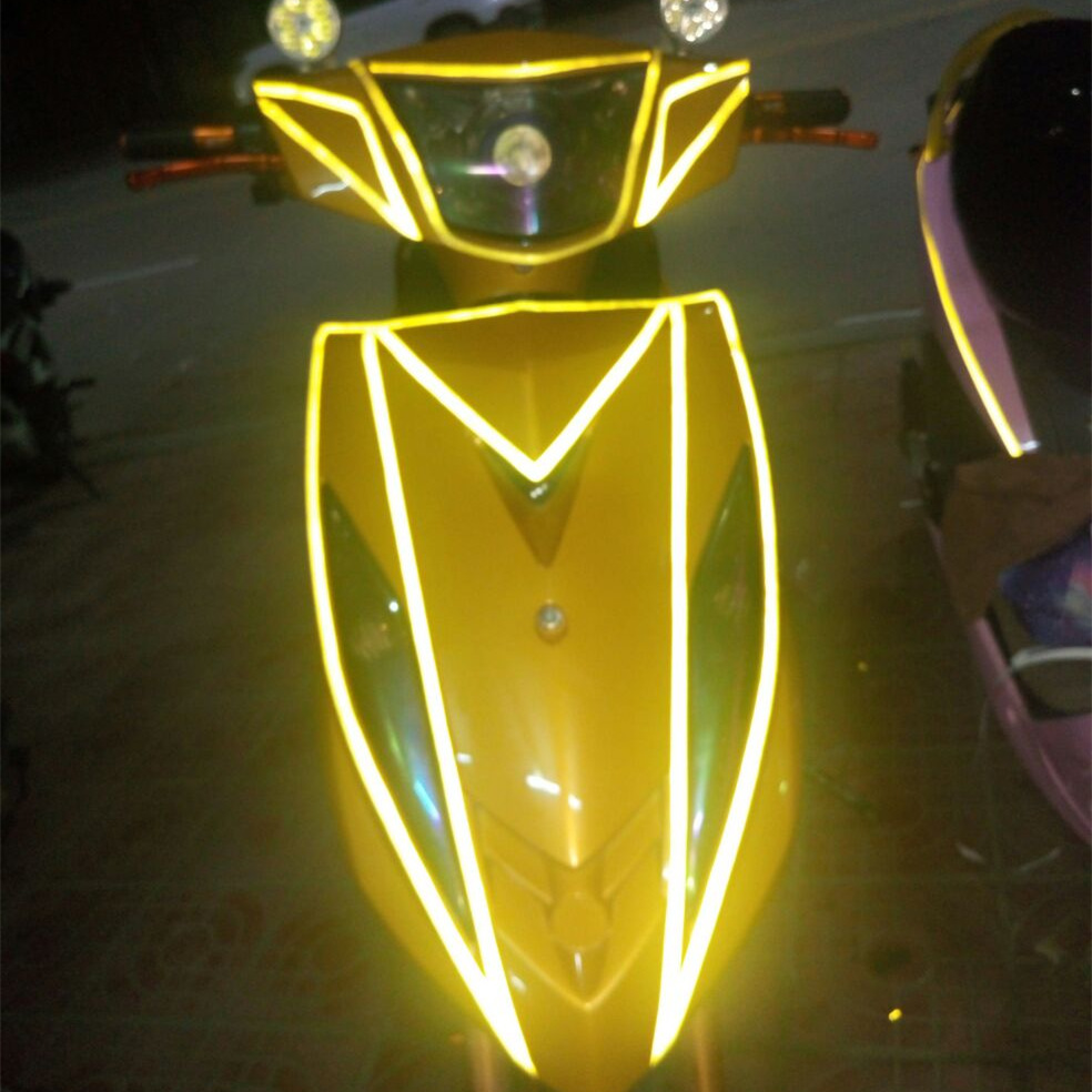 摩托车装饰反光贴纸鬼火电动车改装改装车车贴赛电贴纸