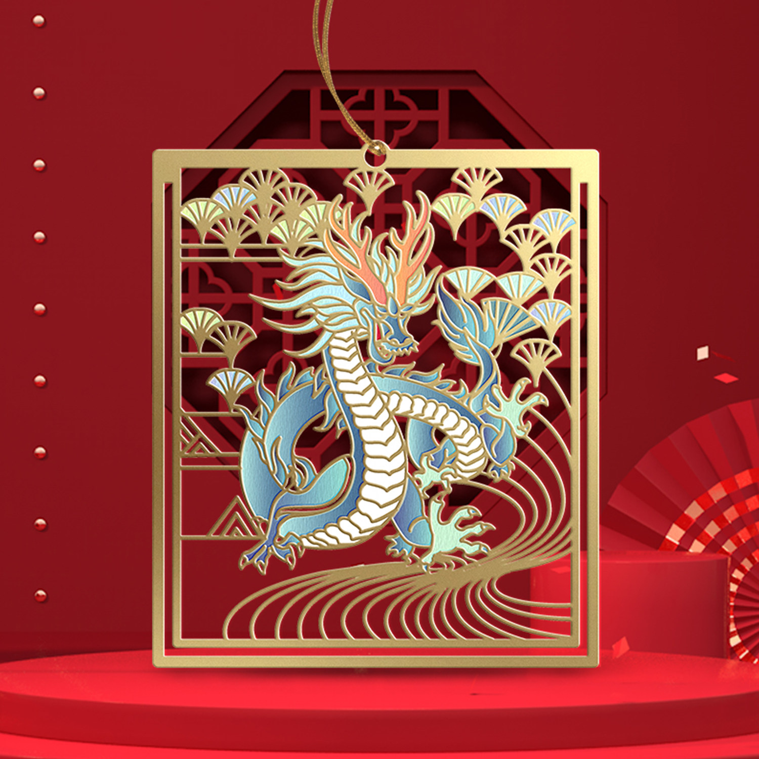 四方神兽中国国风金属刻字书签故宫博物馆创意书签