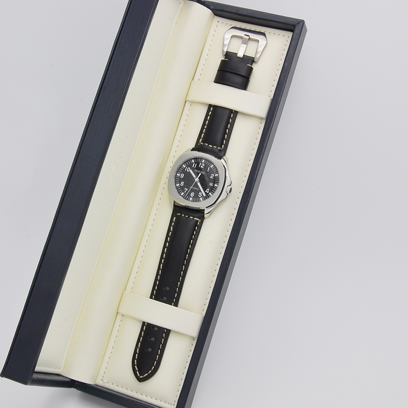 BLUE 新款时尚潮男士进口机芯全自动机械表方形简约皮带防水男表