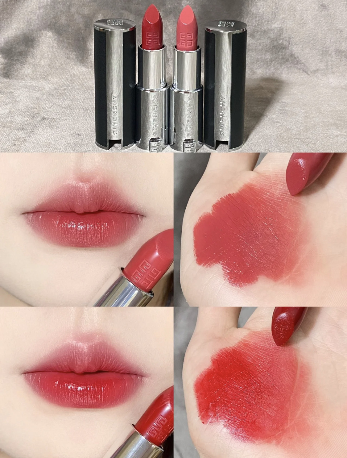 givenchy纪梵希小羊皮口红红粉丝绒n27唇膏