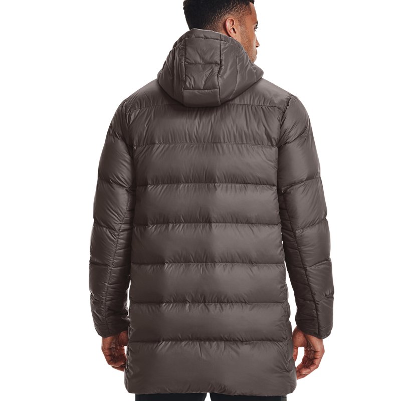 新品安德玛官方ua男子训练运动长款鸭绒羽绒服运动羽绒服