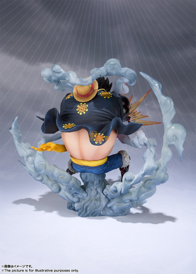 日版figuartszero海贼王onepiece路飞4档橡胶狮子火箭炮手办手办