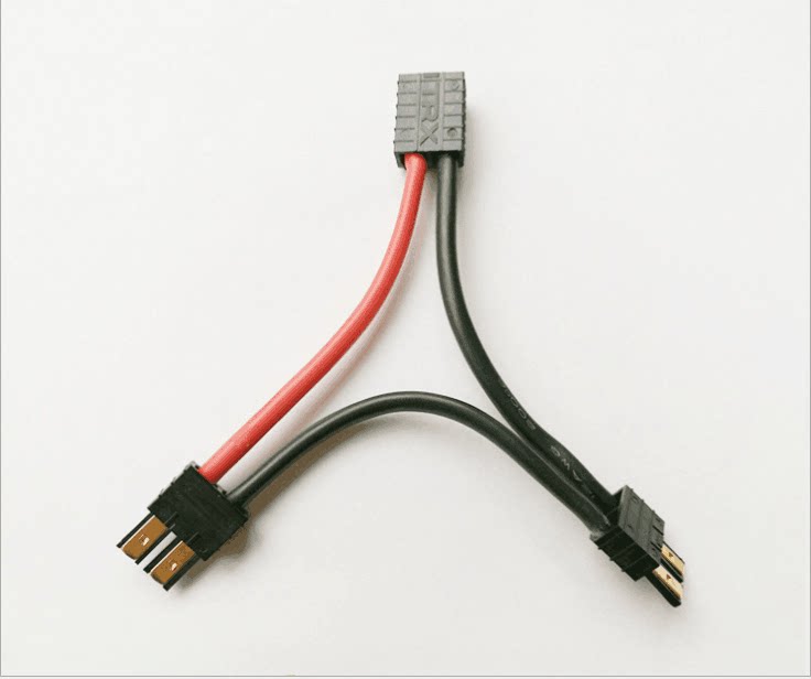 联线航模锂电池trx插头traxxas串联硅胶14awg遥控飞机零配件