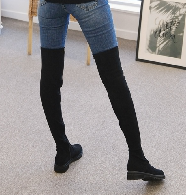 韩国长靴弹力包腿过膝东大门气质新款秋冬2021时装靴