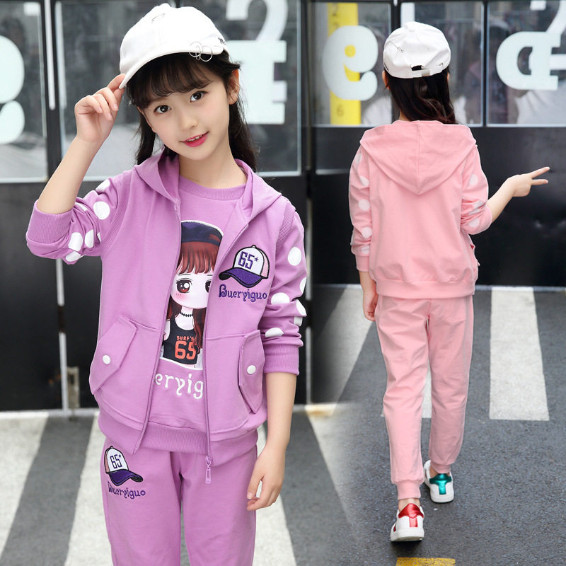 儿童秋季衣服女孩十岁女童春装套装614岁小孩套装