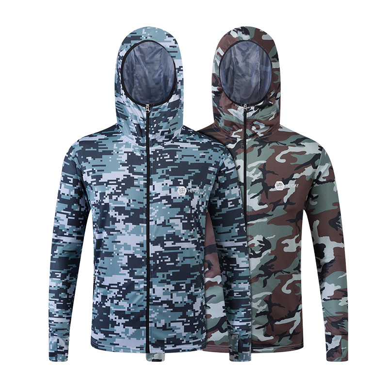 防晒钓鱼服套装男款 夏季透气户外装备防蚊垂钓速干钓鱼衣服