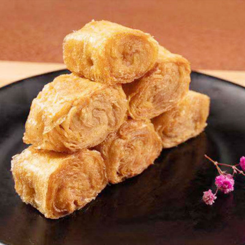 食品良香油炸香菱5斤100个豆制豆制品品素豆腐皮素肉