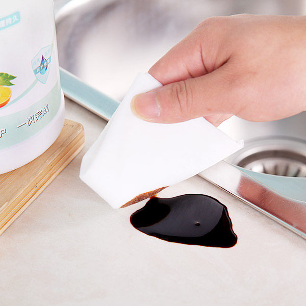 厨房抽油烟机清洁湿巾一次性桶装吸油纸擦油去除油污湿纸巾2桶装