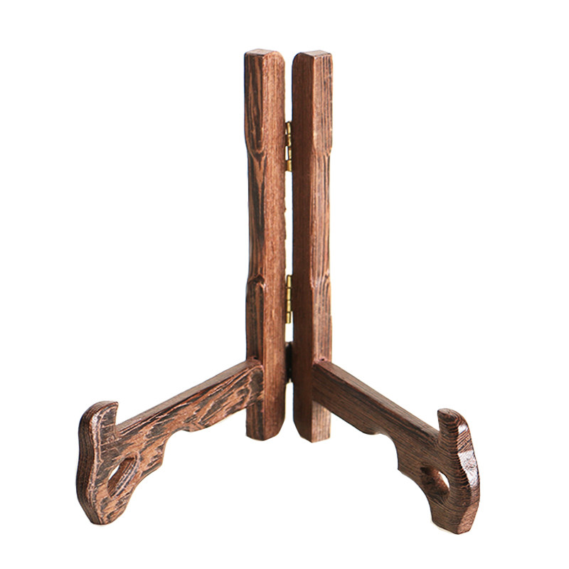 茶饼鸡翅木普洱茶架子实木白茶饼七子支架置物架展示架茶道