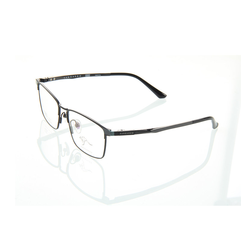 暑期kangaroo袋鼠眼镜框架超轻轻金属近视套镜夹片眼镜架