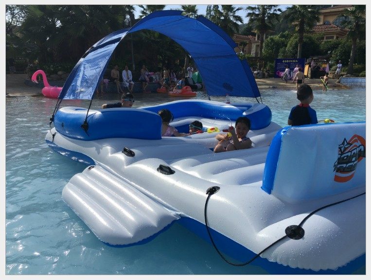 水上大型海上多人充气气浮排床浮岛日光浴漂浮充气床