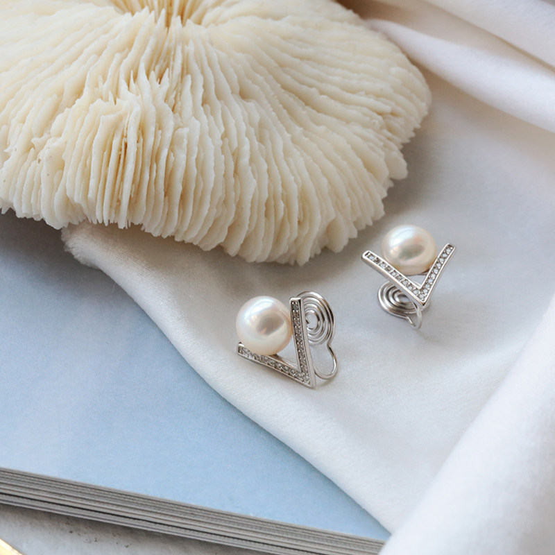 天然珍珠耳夹无耳女超仙轻奢无耳洞耳夹